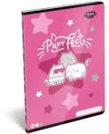 LIZZY Füzet, tűzött, A4, kockás, 32 lap LIZZYSULI, "Kit tok Stars Purrfect (TICLFKA4KS) - pritone