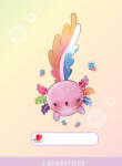 ICO Süni tűzött füzet A/5, 34 lap lecke, ICO, axolotl (ICO-7500085030) - mesescuccok