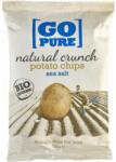 GoPure Chipsuri din cartofi cu sare coapte manual fara gluten, eco - 125 g