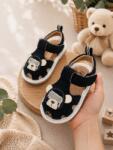 SuperBaby Sandalute pentru bebelusi cu piuitoare - Happy Cute Bear