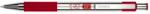  Pix cu mecanism Zebra, F301, 0.7 mm, corp rosu, scriere albastra (ZB301002)