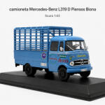 ATLAS Macheta camioneta Mercedes-Benz L319 D Biona 1963, albastra, scara 1: 43 (2918)