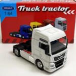 Welly Macheta Cap Tractor MAN TGX XXL 2 axe alb, scara 1: 64, Welly (68010SFGWw)