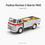 ATLAS Macheta pick-up Fadisa Romeo 2 Iberia 1965, gri cu rosu, cu vitrina plexiglas, scara 1: 43, Atlas (2917)