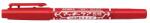 Marker permanent cu doua capete Zebra, Mckie Care, 0.5 mm/1 mm, rosu (ZB51863)