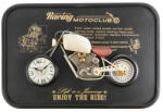 AdTrend Ceas perete decor Motocicleta metal multicolor 60 x 40 x 6, 5 cm (119201B)
