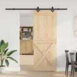 vidaXL Преплъзваща се врата NARVIK 85 x 210 см (213, 5 см) (3445379)