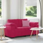 vidaXL Canapea extensibila, culoare rosu-vin, 160x77x82 cm, catifea GartenMobel Dekor (4105261) Canapea