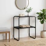 vidaXL Masa de consola Stejar Negru 60 x 42, 5 x 70 cm Lemn prelucrat GartenMobel Dekor (8007509)