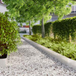 vidaXL Borduri de gazon 10 buc 20x103 cm Otel inoxidabil GartenMobel Dekor (860158)