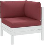 vidaXL Perne de paleti, 3 buc. , melanj rosu vin, material textil GartenMobel Dekor (4002661)