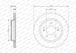 FERODO Disc frana FERODO DDF3347C (DDF3347C) - fixbox