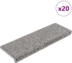 vidaXL Covorase pentru scari, 20 buc. , 65x21x4 cm, gri, cu margini dreptunghiulare GartenMobel Dekor (3365851) Covor