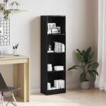 vidaXL Biblioteca stejar negru 40x24x143 cm lemn prelucrat GartenMobel Dekor (862453) Biblioteca