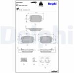 DELPHI Set placute frana DELPHI LP5095EV (LP5095EV)