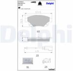 DELPHI Set placute frana DELPHI LP1955LC (LP1955LC)