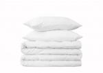 Kotonia Home Set 3 piese 1xpilota de vara Kotonia Home - 2 persoane 180x200 cm 150g/m2 cu, 2 x perne 50x70 cm, Alb, 100% Microfibra, puf siliconizat (000549)