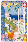 Educa Puzzle Educa de 500 piese - Terasă însorită cu lămâi (EDU20544) Puzzle