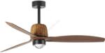 Faro Barcelona Faro 33435wt1n - led димируем вентилатор weaver m 16w/230v диаметър 128 см кафяв/черен wt + дистанционно управление (fa33435wt1n)