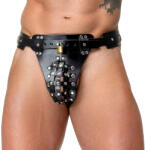 Zado Chastity Leather String 2010291 Black