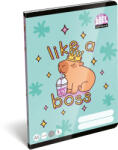 Lizzy Card Kapibara tűzött füzet A/5, 32 lap vonalas 2. osztály (16-32), Lizzysuli, Lollipop Capybara (LIZ-7500168000) - mesescuccok
