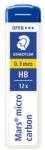 STAEDTLER Grafitbél, HB, 0, 3mm, STAEDTLER "Mars Micro Carbon 250", 12szál/tubus (250 03-HB) - eztkapdki