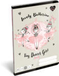 Lizzy Card Balerina tűzött füzet A/5, 32 lap vonalas 1. osztály (14-32), Lizzysuli, Tiny Dancer Lovely Ballerina (LIZ-7500167003) - mesescuccok