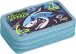 Lizzy Card Cápás tolltartó, 3 emeletes, üres, 21x14x5cm, Lizzysuli, Shark attack (LIZ-7210044007) - officetrade