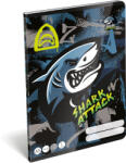 Lizzy Card Cápás tűzött füzet A/5, 32 lap vonalas 1. osztály (14-32), Lizzysuli, Shark attack (LIZ-7500167007) - officetrade