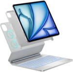Typecase Edge Case + keyboard iPad Air 13" 2024/2025, tok, ezüst