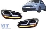 OSRAM Xenon fejlesztett Első lámpák LEDriving Volkswagen Golf 6 VI (2008-2012) fekete LED dinamikus sorozatos kanyarodó lámpák (LEDHL102-BK)