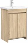 vidaXL Set de mobilier pentru baie Stejar Sonoma 81 x 40 x 84, 5 cm GartenMobel Dekor (3404284)