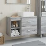vidaXL Set de mobilier pentru baie 2 pcs Sonoma gri Lemn prelucrat GartenMobel Dekor (3403901)