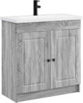 vidaXL Set de mobilier pentru baie Sonoma gri 56 x 37, 5 x 81 cm GartenMobel Dekor (3404130)