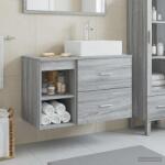 vidaXL Set de mobilier pentru baie 2 pcs Sonoma gri Lemn prelucrat GartenMobel Dekor (3403893)