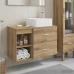 vidaXL Set de mobilier pentru baie 2 pcs Stejar Artizanal GartenMobel Dekor (3403903)