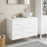 vidaXL Set de mobilier pentru baie 2 pcs Alb Lemn prelucrat GartenMobel Dekor (3403944)