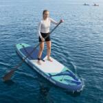 vidaXL Надуваема сърф дъска HYDROS 305 x 76 x 15 cm Тюркоаз за (42039112)