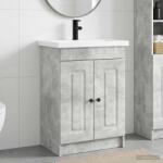vidaXL Set de mobilier pentru baie Gri Beton 78, 5 x 37, 5 x 81 cm GartenMobel Dekor (3404177)