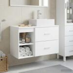 vidaXL Set de mobilier pentru baie 2 pcs Alb Lemn prelucrat GartenMobel Dekor (3403888)