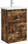 vidaXL Set de mobilier pentru baie Stejar fumuriu 61 x 40 x 84, 5 cm GartenMobel Dekor (3404370)