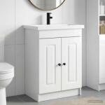 vidaXL Set de mobilier pentru baie Alb foarte lucios GartenMobel Dekor (3404178)