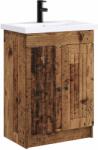 vidaXL Set de mobilier pentru baie Lemn vechi 56 x 37, 5 x 81 cm GartenMobel Dekor (3404192)