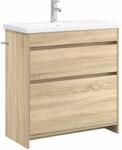 vidaXL Set de mobilier pentru baie Stejar Sonoma 81 x 40 x 84, 5 cm GartenMobel Dekor (3404268)