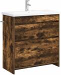 vidaXL Set de mobilier pentru baie Stejar fumuriu 81 x 40 x 84, 5 cm GartenMobel Dekor (3404270)