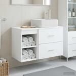 vidaXL Set de mobilier pentru baie 2 pcs Alb Lemn prelucrat GartenMobel Dekor (3403896)