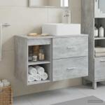 vidaXL Set de mobilier pentru baie 2 pcs Gri Beton Lemn prelucrat GartenMobel Dekor (3403899)