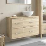 vidaXL Set de mobilier pentru baie 2 pcs Stejar Sonoma Lemn prelucrat GartenMobel Dekor (3403946)