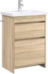 vidaXL Set de mobilier pentru baie Stejar Sonoma 61 x 40 x 84, 5 cm GartenMobel Dekor (3404260)