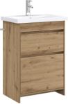 vidaXL Set de mobilier pentru baie Stejar Artizanal 61 x 40 x 84, 5 cm GartenMobel Dekor (3404265)